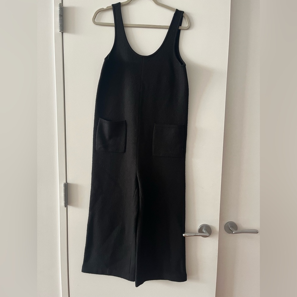 Madewell women’s size small wool jumpsuit in black